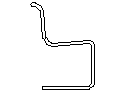 Chair - Side Elevation View CAD block preview