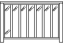 Balustrade Panel CAD block preview
