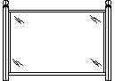 Balustrade with Glass Panel CAD block preview
