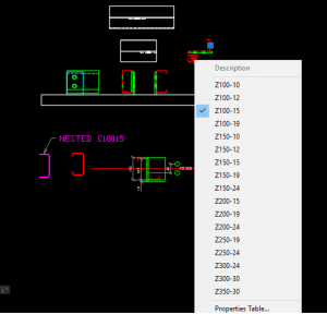 C and Z Purlins - Full Attributes CAD block preview