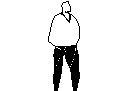 Courageous person CAD block preview