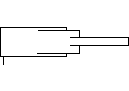 Cylinder - Single Acting Telescopic CAD block preview