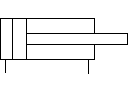 Cylinder - Single Rod - Double Acting CAD block preview