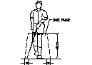 Disabled cane range CAD block preview