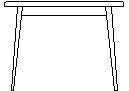 Dining Table  - Elevation CAD block preview