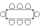 Dining Table CAD block preview