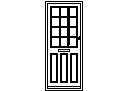 Door Elevation - Type 14 CAD block preview