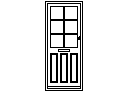 Door Elevation - Type 19 – free CAD block preview
