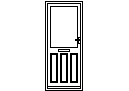 Door Elevation - Type 23 – free CAD block preview