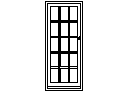 Door Elevation - Type 24 – free CAD block preview