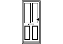 Door Elevation - Type 26 – free CAD block preview