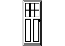 Door Elevation - Type 28 – free CAD block preview