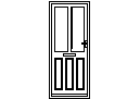 Door Elevation - Type 29 – free CAD block preview