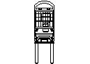 Fork lift - Plan View CAD block preview