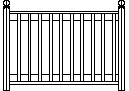 Hand Rail Panel CAD block preview