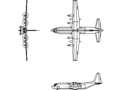 Heavy Lift Plane – free CAD block preview