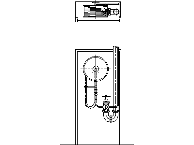 Hydrant and Fire Hose Reel Cabinet – free CAD block preview