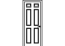 Interior Door CAD block preview
