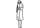 Lady in Coat and Hat CAD block preview