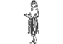 Lady Standing CAD block preview
