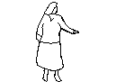 Large Lady CAD block preview