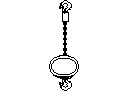 Lodestar 5 Ton Chain Hoist - Front View CAD block preview