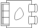 Lounge Setting with Rug and Armchairs - Plan CAD block preview
