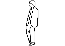 Man Standing CAD block preview