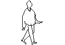 Man Walking – free CAD block preview