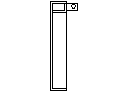 Medicine cabinet side CAD block preview