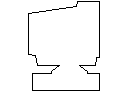 Monitor Outline Elevation CAD block preview