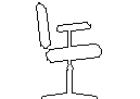 Office Chair - Elevation CAD block preview