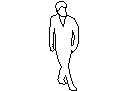 Outline of a lad – free CAD block preview