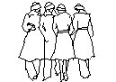Women Together CAD block preview