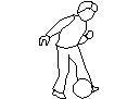 A child with a ball CAD block preview
