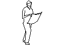 A man with plans CAD block preview
