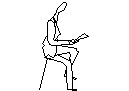 A man sitting and reading CAD block preview