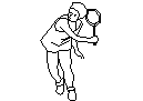 Tennis Player CAD block preview