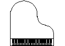 Piano CAD block preview