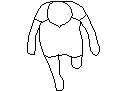 A girl sitting CAD block preview