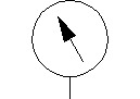 Pressure Gauge CAD block preview