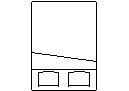 Queen Bed with Pillows - Plan CAD block preview