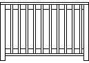 Railing Deck CAD block preview