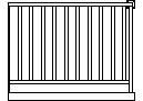 Railing Juliet Balcony CAD block preview