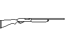 Shotgun Pump Action 22 inch CAD block preview
