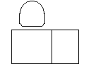 Small Desk CAD block preview