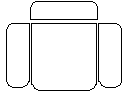 Sofa single seat CAD block preview