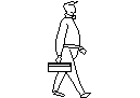 Tradesman with toolbox – free CAD block preview