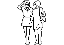 Two Ladies CAD block preview