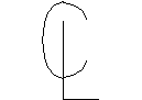 Center line symbol CAD block preview